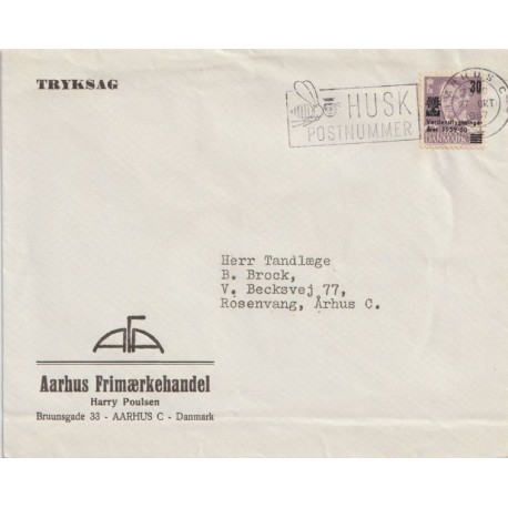 Aarhus Frimærkehandel - Århus - Danmark - Brev