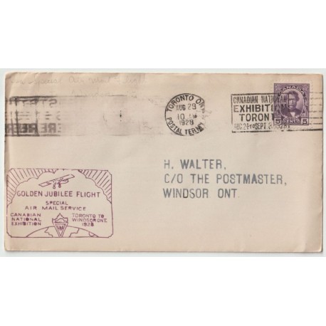 Canada 1928 Golden Jubilee Flight Special - Brev