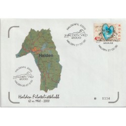 Haldenfil 2000 - Nr. 0334 - Halden Filatelistklubb - Brev