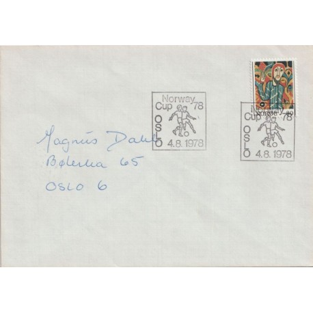 Norway Cup Oslo 4.8.1978 - Brev