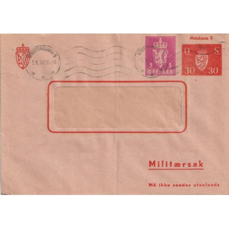 Militærsak 5.1.57 - Kristiansand S. - Brev
