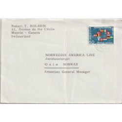 Sendt til Norwegian American Line Oslo - Brev