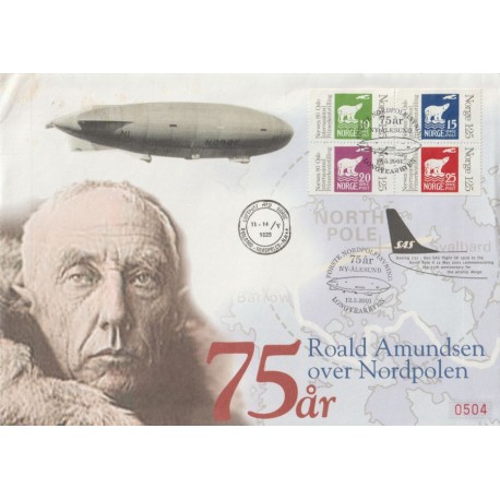 75 år Roald Amundsen over Nordpolen - Nr. 0504 - Brev