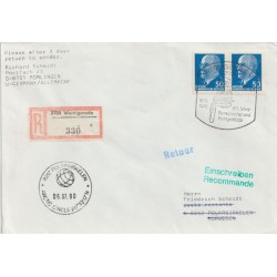 DDR rek - Polarsirkelstempel - UIT & Returpåtegnet 1990 - Brev