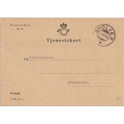 Svolvær - Tjenestekort - Til Poståpneren - BL. 73