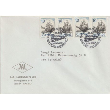 Falsterbobanan 1971 - Sista dagen - Sverige - Brev