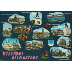 Helsinki - Helsingfors - Collage - Finland - Postkort