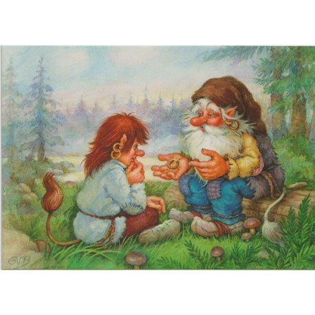 Troll - Fra boken Trollgutten og heksa - Postkort