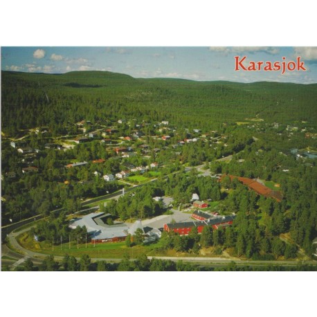 Karasjok - Oversiktsfoto - Finnmark - Postkort