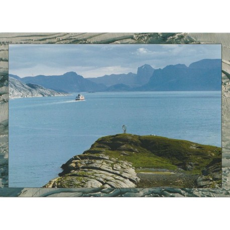 Hurtigruten ved polarsirkelen - Postkort