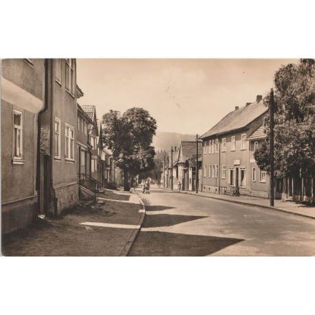 Crawinkel Thüringen - Karl-Marx-Straße - Tyskland - Postkort