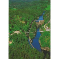 Vrangfoss sluser - M/S Victoria - Slusemesterens veranda - Postkort