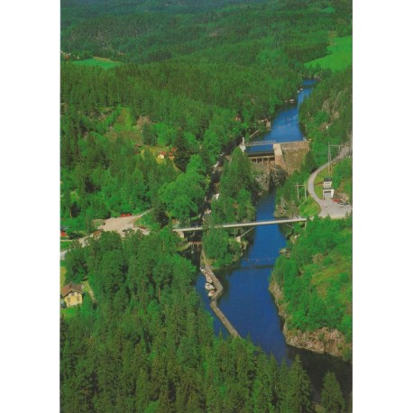 Vrangfoss sluser - M/S Victoria - Slusemesterens veranda - Postkort