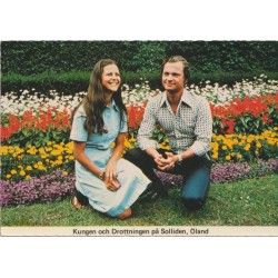 Kungen och Drottningen på Solliden - Öland - Postkort