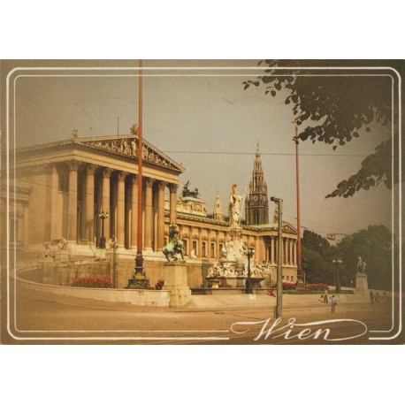 Wien - Parlament - Østerrike - Postkort