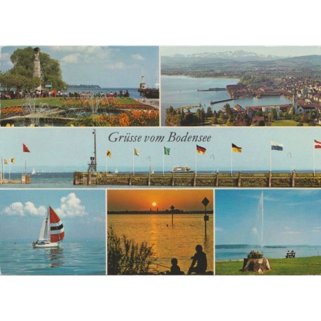 Grusse vom Bodensee - Collage - Sveits - Postkort