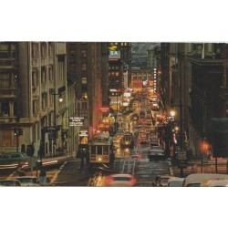 San Francisco - Busy Cable Cars - USA - Postkort