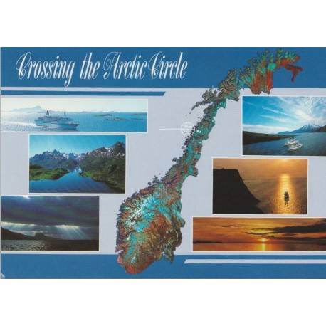 Crossing the Arctic Circle - North of Norway - Postkort