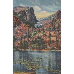 Nymph Lake and Hallett Peak - Colorado - USA - Postkort