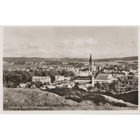 Jönköping - Utsikt från Stadsparken - Sverige - Postkort