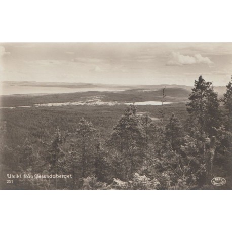 Utsikt från Gesundaberget - Dalarna - Sverige - Postkort