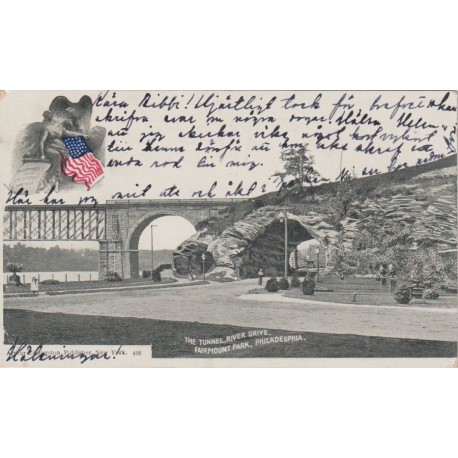 The Tunnel - River Drive - Fairmount Park - Philadelphia - USA - Postkort