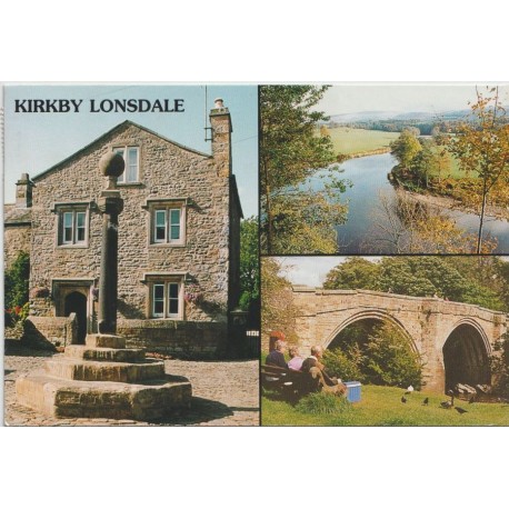 Kirkby Lonsdale - Old Market Cross - England - Postkort