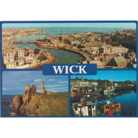 Skottland - Wick - Wick Water and the Bay - Postkort