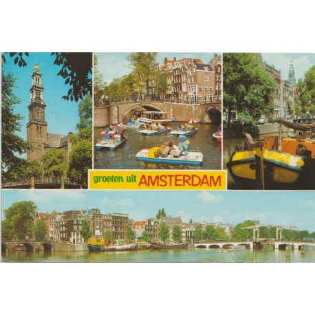 Groeten uit Amsterdam - Nederland - Postkort