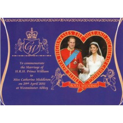 HRH Prince William and Miss Catherine Middleton - Royal Wedding - Postkort