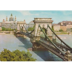 Budapest - Chain Bridge - Ungarn - Postkort
