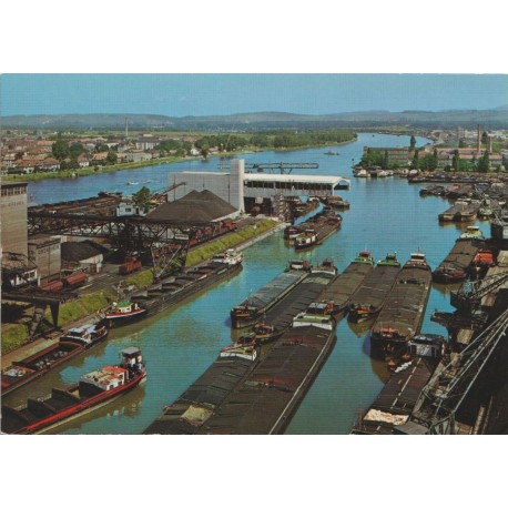 Basel - Rhineport Kleinhüningen - Sveits - Postkort