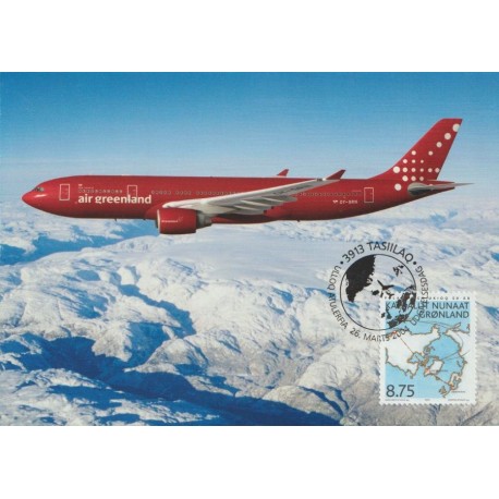 Air Greenland - Fly - Postkort