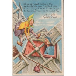 Lasse Lars Carlsson - Glad Påsk - Påskkärring Postkort