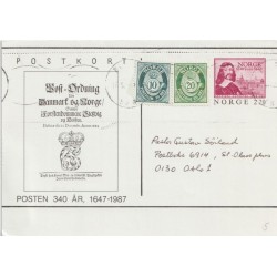 Posten 340 år 1647-1987 - Postkort