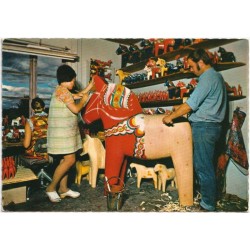 Dalecarlia's genuine Dalahäst - Nils Olssons workshop in Nusnäs - Sverige - Postkort