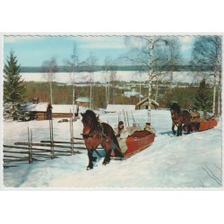 Vinter i Dalarna - Sverige - Postkort