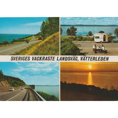 Sveriges vackraste landsväg - Vätterleden - Sverige - Postkort
