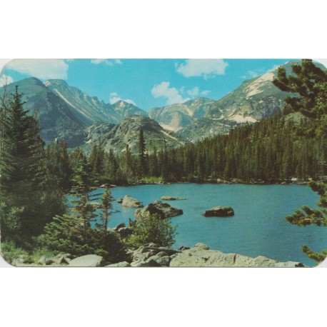 Bear Lake with Long's Peak - Colorado - USA - Postkort