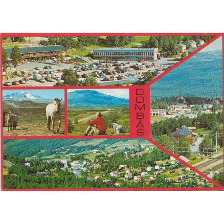 Dombås - Collage med motiver - Postkort