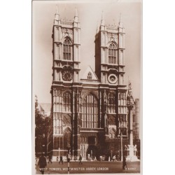 West Towers - Westminster Abbey - London - England - Postkort