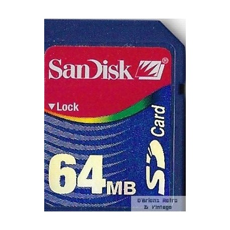 SD Card - SanDisk - 64 MB - Minnekort