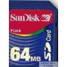 SanDisk SD Card 64 MB - Minnekort