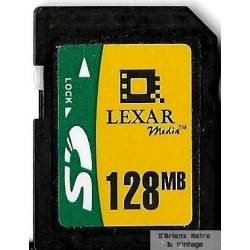 SD Lexar Media - 128 MB - Minnekort