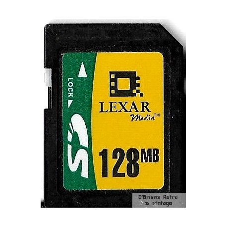 SD Lexar Media - 128 MB - Minnekort