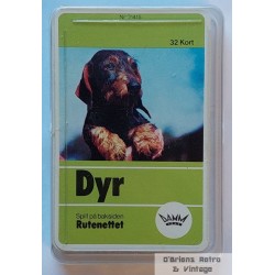 Firkort - Dyr / Rutenettet - Damm nr. 21415 - Kortspill