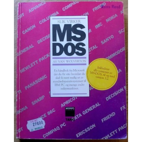 Slik virker MS-DOS (Microsoft Press / TANO)
