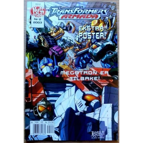 Transformers Armada: 2003 - Nr. 2 - Med poster!