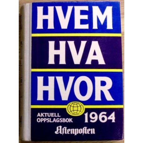 Hvem Hva Hvor: 1964